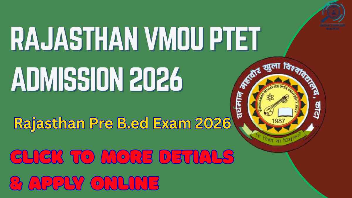 Rajasthan PTET Admission 2026 Apply Online